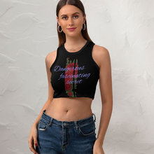 Charger l'image dans la galerie, Crop Top Femme NZ107 avec Dos Nageur et Bretelles Larges Personnalisé avec photo texte motif (conception multi-images)