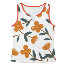 Charger l'image dans la galerie, Débardeur à col cranté et boutonné pour femme BXV personnalisée avec prénom motif texte (conception multi-images)