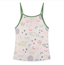 Charger l'image dans la galerie, Débardeur camisole ajustable pour femme NBX25 personnalisée avec prénom motif texte (conception multi-images)