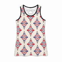 Charger l'image dans la galerie, Débardeur femme TXLD découpe dos rayures horizontales gilet ajouré BS personnalisé avec photo texte prénom