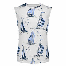 Charger l'image dans la galerie, Débardeur homme / T-shirt sans manches A66K personnalisé avec photo texte prénom (conception une image)