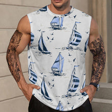 Charger l'image dans la galerie, Débardeur homme / T-shirt sans manches A66K personnalisé avec photo texte prénom (conception une image)