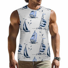 Charger l'image dans la galerie, Débardeur homme / T-shirt sans manches A66K personnalisé avec photo texte prénom (conception une image)