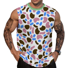 Charger l'image dans la galerie, Débardeur sans manches A66K pour homme personnalisée avec prénom motif texte (conception multi-images)