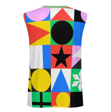 Charger l'image dans la galerie, Débardeur sans manches A66K pour homme personnalisée avec prénom motif texte (conception multi-images)