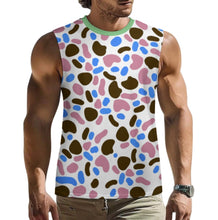 Charger l'image dans la galerie, Débardeur sans manches A66K pour homme personnalisée avec prénom motif texte (conception multi-images)