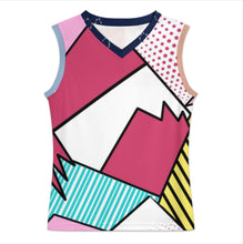 Charger l'image dans la galerie, Débardeur de basket homme maillot TK col V personnalisée avec prénom motif texte (conception multi-images)