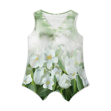 Charger l'image dans la galerie, Débardeurs à col en v pour femmes BBX été sans manches décontracté coupe ample hauts fluides personnalisé avec photo texte prénom