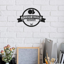 Charger l'image dans la galerie, Décoration creuse en fer (noir) personnalisé avec photo texte prénom