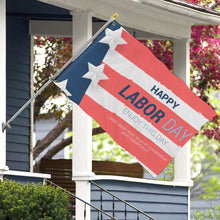 Charger l'image dans la galerie, Drapeau à deux trous personnalisé avec photo texte prénom