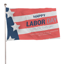 Charger l'image dans la galerie, Drapeau à deux trous personnalisé avec photo texte prénom