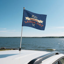 Charger l'image dans la galerie, Drapeau de voiture personnalisé avec photo texte prénom
