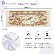 Charger l'image dans la galerie, Echarpe pompon pour femme grande taille 200cm 70cm x 10cm personnalisé avec photo texte prénom