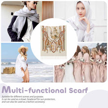 Charger l'image dans la galerie, Echarpe pompon pour femme grande taille 200cm 70cm x 10cm personnalisé avec photo texte prénom