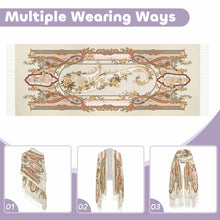 Charger l'image dans la galerie, Echarpe pompon pour femme grande taille 200cm 70cm x 10cm personnalisé avec photo texte prénom