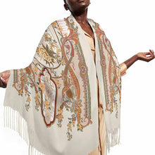 Charger l'image dans la galerie, Echarpe pompon pour femme grande taille 200cm 70cm x 10cm personnalisé avec photo texte prénom