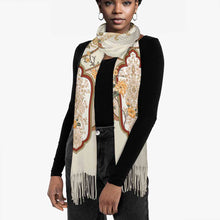 Charger l'image dans la galerie, Echarpe pompon pour femme grande taille 200cm 70cm x 10cm personnalisé avec photo texte prénom