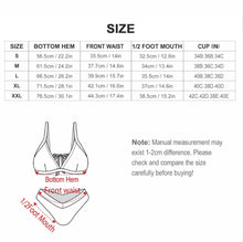 Charger l'image dans la galerie, Ensemble bikini triangle femme BK2133 maillot de bain personnalisée avec prénom motif texte (conception multi-images)