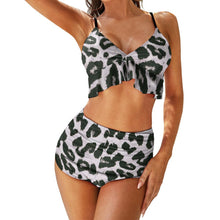 Charger l'image dans la galerie, Ensemble bikini triangle push-up 2 pièces avec volants tendance pour femme BK2066 personnalisée avec prénom motif texte (conception multi-images)