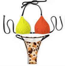 Charger l'image dans la galerie, Ensemble bikini triangle sexy pour femme SDS0314 personnalisée avec prénom motif texte (conception multi-images)