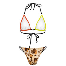 Charger l'image dans la galerie, Ensemble bikini triangle sexy pour femme SDS0314 personnalisée avec prénom motif texte (conception multi-images)