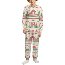 Charger l'image dans la galerie, Ensemble de pyjama à col ras du cou et manches longues pour enfants LM126 personnalisé avec photo texte prénom (conception une image)