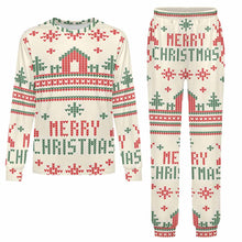 Charger l'image dans la galerie, Ensemble de pyjama à col ras du cou et manches longues pour enfants LM126 personnalisé avec photo texte prénom (conception une image)