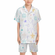 Charger l'image dans la galerie, Ensemble de pyjama short à manches courtes pour enfants LM131 personnalisé avec photo texte prénom (conception une image)