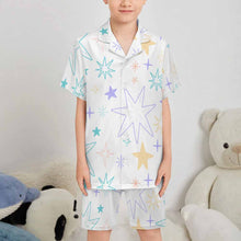 Charger l'image dans la galerie, Ensemble de pyjama short à manches courtes pour enfants LM131 personnalisé avec photo texte prénom (conception une image)