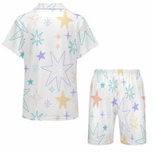 Charger l'image dans la galerie, Ensemble de pyjama short à manches courtes pour enfants LM131 personnalisé avec photo texte prénom (conception une image)