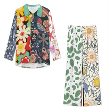 Charger l'image dans la galerie, Ensemble de vêtements d'intérieur décontractés à manches longues pour femmes A73TZ personnalisée avec prénom motif texte (conception multi-images)