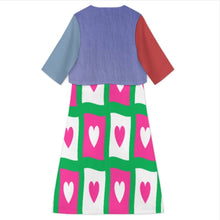 Charger l'image dans la galerie, Ensemble robe midi sans manches col V 2 pièces pour femme A77Q personnalisée avec prénom motif texte (conception multi-images)