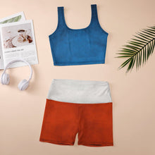 Charger l'image dans la galerie, Ensemble de gilet / tenue de yoga décontracté femme NZ063 personnalisé avec photo logo motif texte (impression d'image unique)