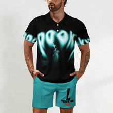 Charger l'image dans la galerie, Ensemble polo manches courtes et short homme A46TZ personnalisé avec photo texte prénom (conception une image)