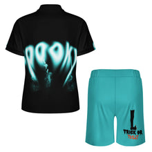 Charger l'image dans la galerie, Ensemble polo manches courtes et short homme A46TZ personnalisé avec photo texte prénom (conception une image)