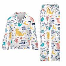 Charger l'image dans la galerie, Ensemble pyjama 2 pièces haut boutonné manches longues et pantalon enfant SDS059 personnalisé avec photo motif texte (conception une image)