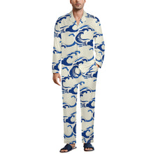 Charger l'image dans la galerie, Ensemble pyjama 2 pièces homme manches longues imitation coton personnalisé avec photo motif texte (conception une image)