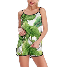 Charger l'image dans la galerie, Ensemble pyjama short chemise de nuit femme SY0026 personnalisé avec photo logo motif texte (impression des multi-images)