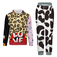 Charger l'image dans la galerie, Ensemble sweat-shirt A5TZ pour femme et homme personnalisée avec prénom motif texte (conception multi-images)