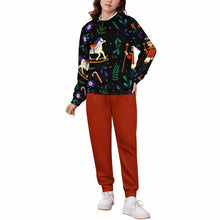 Charger l'image dans la galerie, Ensemble sweat 2 pièces A5TZ pour garçons filles avec sweat à capuche et pantalon de survêtement personnalisé avec photo texte prénom