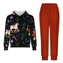 Charger l'image dans la galerie, Ensemble sweat 2 pièces A5TZ pour garçons filles avec sweat à capuche et pantalon de survêtement personnalisé avec photo texte prénom