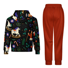 Charger l'image dans la galerie, Ensemble sweat 2 pièces A5TZ pour garçons filles avec sweat à capuche et pantalon de survêtement personnalisé avec photo texte prénom