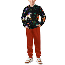 Charger l'image dans la galerie, Ensemble sweat 2 pièces A5TZ pour garçons filles avec sweat à capuche et pantalon de survêtement personnalisé avec photo texte prénom