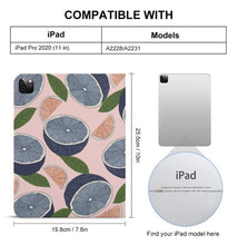 Charger l'image dans la galerie, Étui iPad version livre de haute qualité pour iPad Pro Air 2021 2020 avec fente pour stylo personnalisée avec prénom motif texte (conception multi-images)