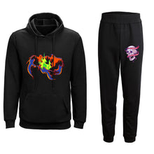 Charger l'image dans la galerie, Sweat à capuche ensemble veste et pantalon de survêtement homme personnalisé avec photo et texte