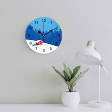 Charger l'image dans la galerie, Horloge murale en PVC simple personnalisée avec photo motif texte logo image