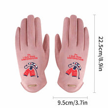 Charger l'image dans la galerie, Gants femme en daim personnalisés avec photo motif texte