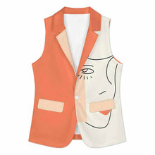 Charger l'image dans la galerie, Gilet de costume décontracté pour femme A22K personnalisé avec photo texte prénom (conception une image)