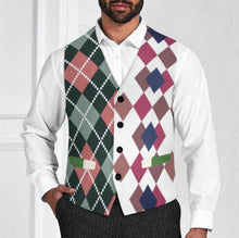 Charger l'image dans la galerie, Gilet de costume homme LTM00296 personnalisée avec prénom motif texte (conception multi-images)