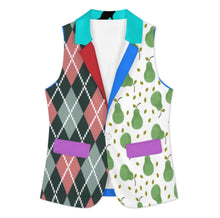 Charger l'image dans la galerie, Gilet polyvalent décontracté et habillé pour femme A22K personnalisée avec prénom motif texte (conception multi-images)